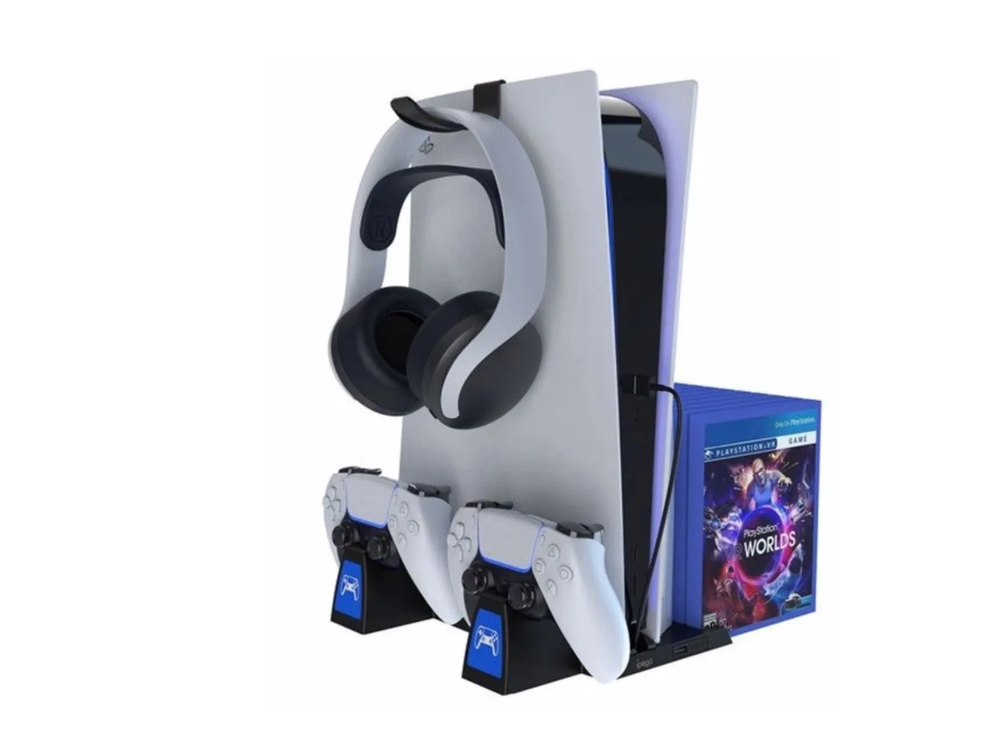 IPEGA PS5 PLAYSTATION 5 / PLAYSTATION 5 SLIM DIKEY SARJ STANDI BEYAZ